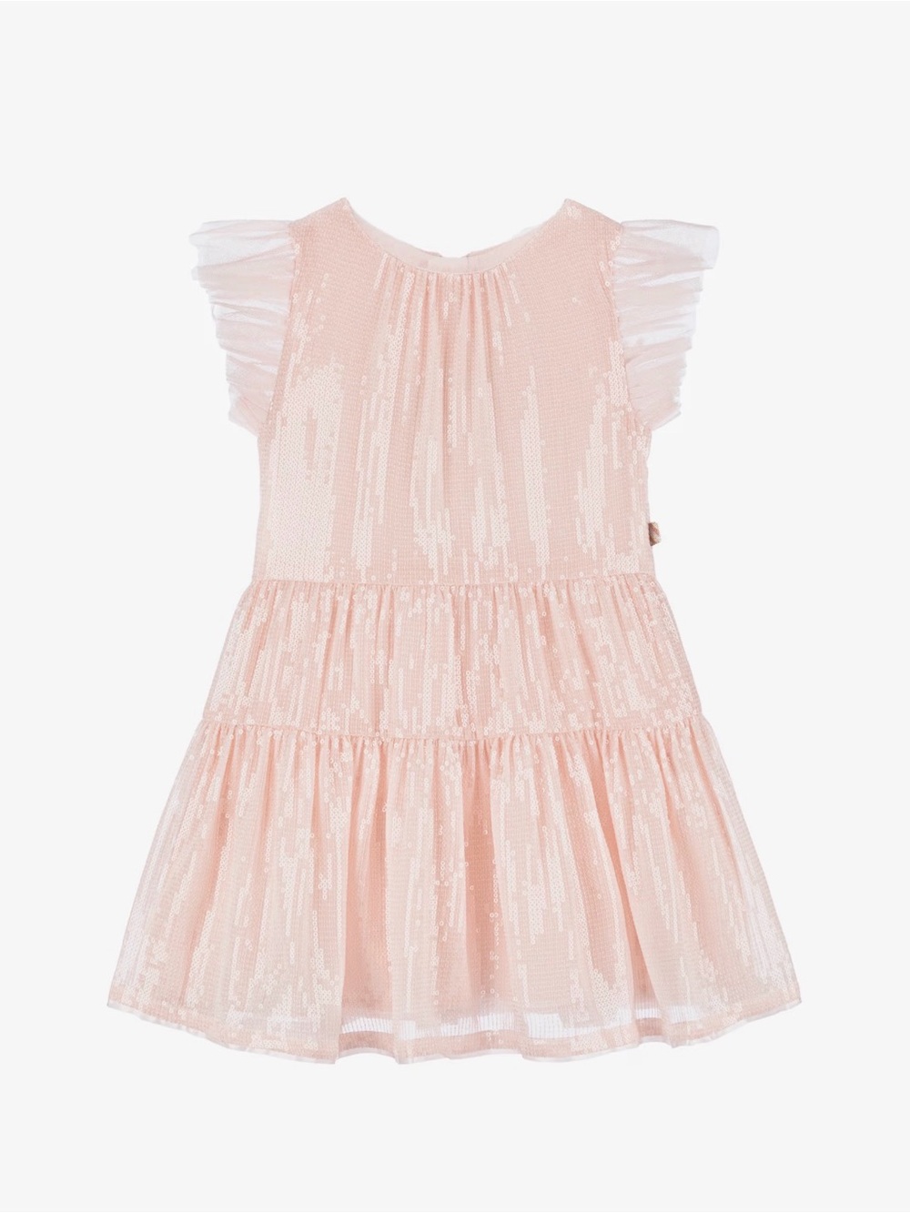 Billieblush Light Pink Sequin Tulle Dress
